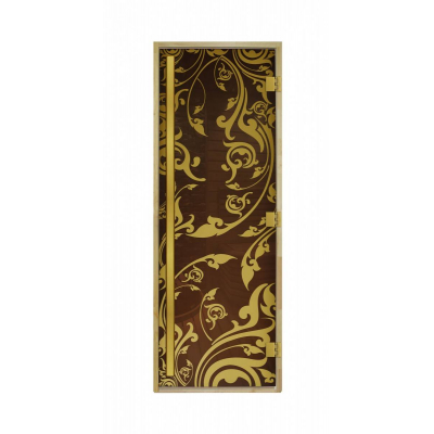 Дверь для сауны и бани DoorWood Золотая Венеция Престиж Luxary Gold