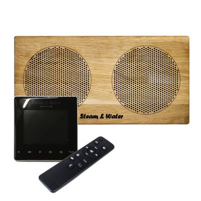 Комплект акустической системы встраиваемый SW 1 Black Standart Wood, двойной Прямоугольник (две колонки)