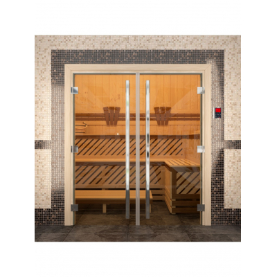 Дверь для бани и сауны DoorWood Престиж Двойная