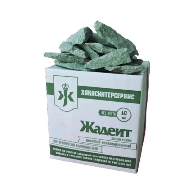 Камень для бани и сауны Жадеит колотый, 10 кг, мелкий